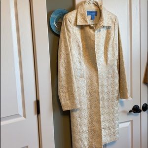 Donacster brocade long coat